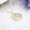 Double-face Guardian Angel Pendant Necklace