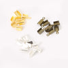 Ropes Cord Crimp End Caps Buckle Tips, Necklace Bracelet Connectors Clasp hooks Jewelry Findings Accessories for DIY FKG047