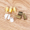 Ropes Cord Crimp End Caps Buckle Tips, Necklace Bracelet Connectors Clasp hooks Jewelry Findings Accessories for DIY FKG047